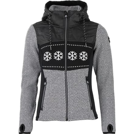 Gevoerde hoodie met rits voor dames Peak Mountain