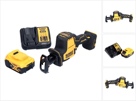 DeWalt DCS 369 P1 accu reciprozaag 18 V borstelloos + 1x accu 5,0 Ah + oplader
