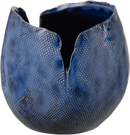 J-Line vaas Thibault - keramiek - blauw - medium