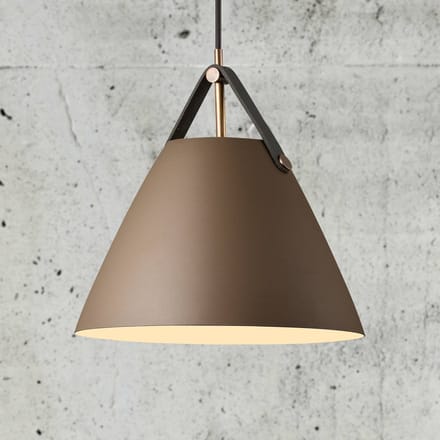 DFTP by Nordlux Hanglamp Strap met metalen kap beige, 27 cm