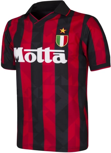COPA - AC Milan 1994 - Retro Voetbalshirt - Heren - Zwart - Rood - S