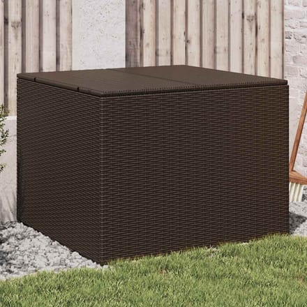 vidaXL - Tuinbox - 291 - L - poly - rattan - bruin