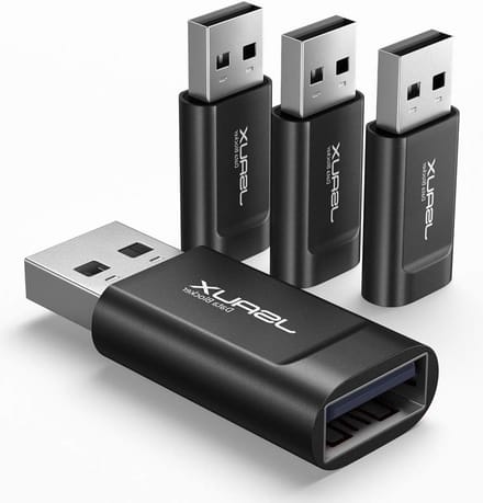 USB Data Blocker (4 Pack) - Bescherming tegen Juice Jacks, Veilig Opladen en Hacking Voorkomen - Zwart