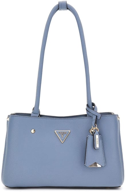 GUESS Schoudertas Meridian Girlfriend Satchel Slate Blauw