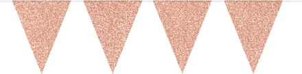 Folat - Vlaggenlijn Glamour Glitter Rosé Goud - 6 meter