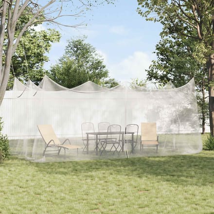 vidaXL Tuin Muggen Net 220 mesh Wit 3 x 6 x 2,5 m Polyester
