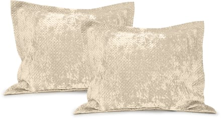 LINNICK Velvet Kussensloop - Beige - Kussensloop 60x70cm - Kussenslopen Set van 2