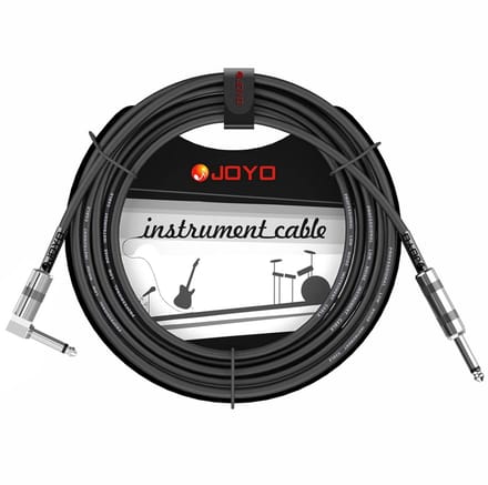 Professionele Basgitaarkabel 15 Voet met Rechte Hoek Jack 6.35mm