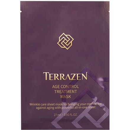 Ensemble, Terrazen, Contrôle de l'âge, Raffermissant, Masque en tissu, Visage, 10 pièces, 27 ml