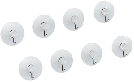 Set van 8 zuignaphaken Fackelmann Tecno