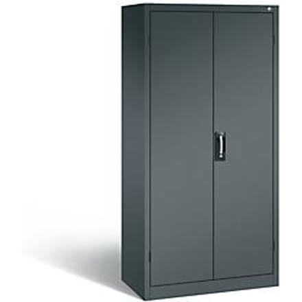 C+P acculaderkast Basic met deuren van massief plaatstaal, H 1950 x B 930 x D 500 mm, antraciet