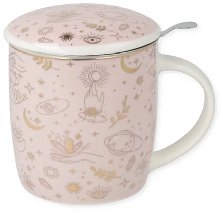 Theemok set Mystieke symbolen goud – 400 ml