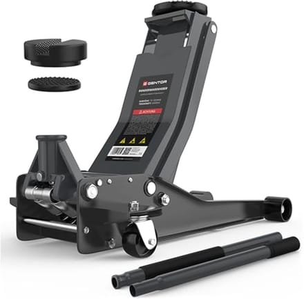 Hydraulische krik 3T - Professionele garagekrik met rubberen pads voor auto en SUV