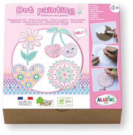 Aladine schilderen Dot Painting Set - creatieve knutselset voor kinderen.