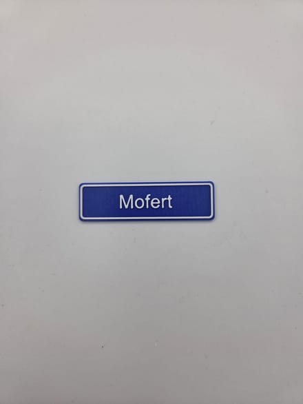 3D plaatsnaam speldje Mofert
