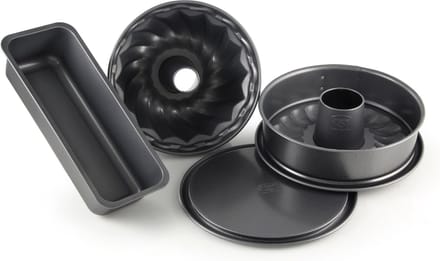Dr. Oetker Bakvorm set Baking Harmony, 4 stuks . zwart