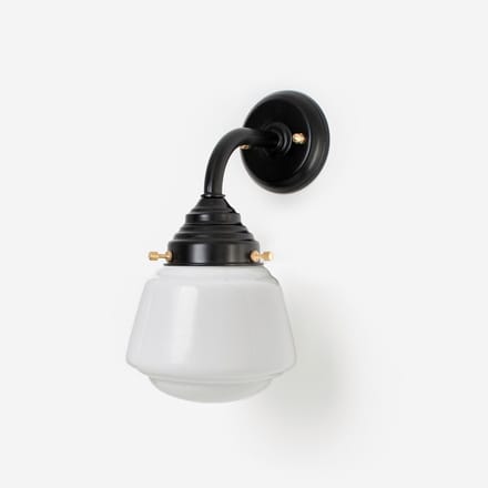 Buitenlamp - Wandlamp High Button Curve Zwart - Art Deco Trade