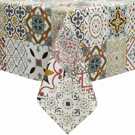 Protecttable - Tafelzeil Tegeltjes Terra 140x250cm - Tafelkleed Afwasbaar - Kunststof