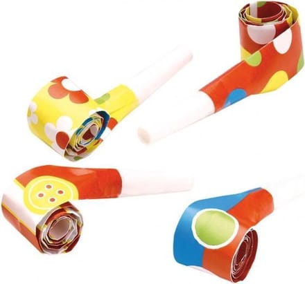 Amscan Toeters Carnival Junior 30 Cm Papier Rood/geel 7-delig