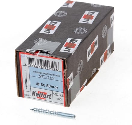 Kelfort Stokeind verzinkt 73 gram M6 x 50