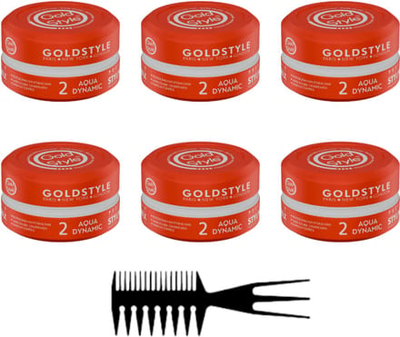 Gold Style Haar Wax Gold Nummer 02 AQUA DYNAMIC 6 stuks - Styling Haar Wax - Haar Wax Mannen