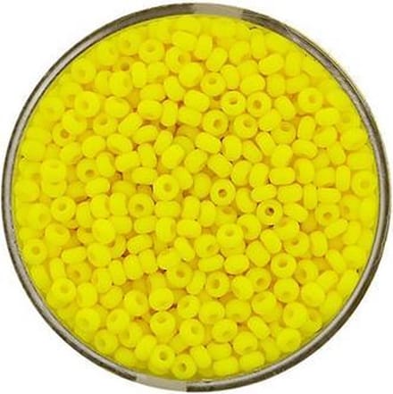 9384-4 Rocailles geel mat 2.6mm