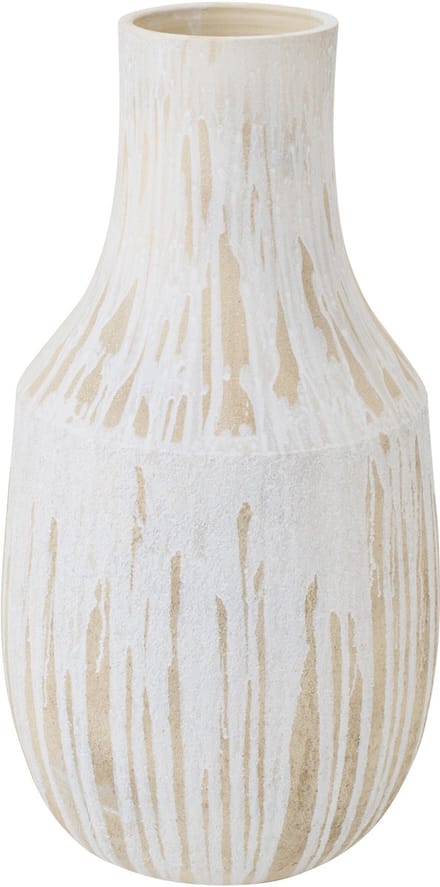 J-Line vaas - keramiek - lichtbeige/wit - large