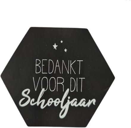 10x sticker " Bedankt voor dit schooljaar"