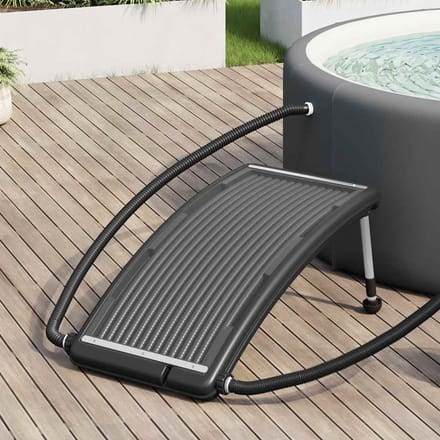 vidaXL Zwembadverwarmingspaneel solar gebogen 110x65 cm