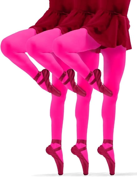 Meisjestights 3 Paar Dikke Gekleurde Microvezel Panty's