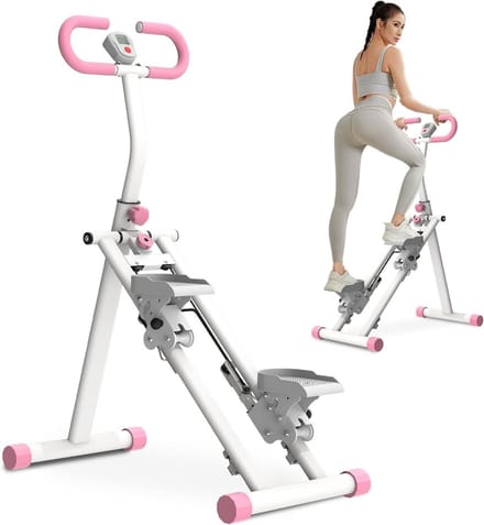 Verticale Climber - Stepper Machine - Full Body Workout - Opvouwbaar Ontwerp - Max 100 kg - Wit