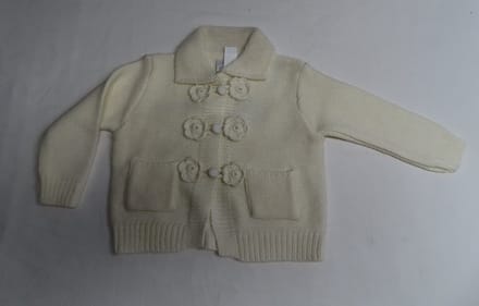 Gilet - Meisje - Gebreid - Ecru - 2 jaar 92