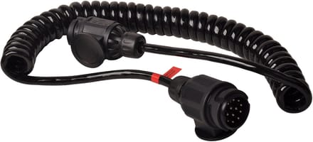 Premium verloop spiraalkabel - 2x 13-polige stekker - 90 tot 250 cm - 13 aderig