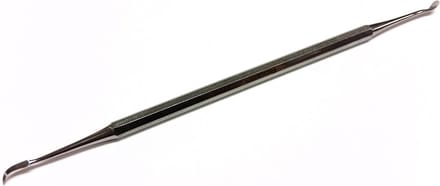 Rojafit - Professioneel - Manicure & Pedicure - Dubbelinstrument - Hoornhuidschraper & Moduleerlepel - RVS -17 cm.