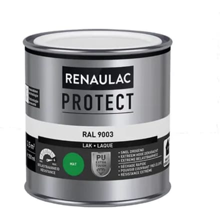 Renaulac Lak Protect - Mat - Signaal Wit Ral 9003 - 250ml