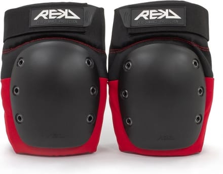 REKD RKD620 KNIEBESCHERMERS - ZWART/ROOD - LARGE