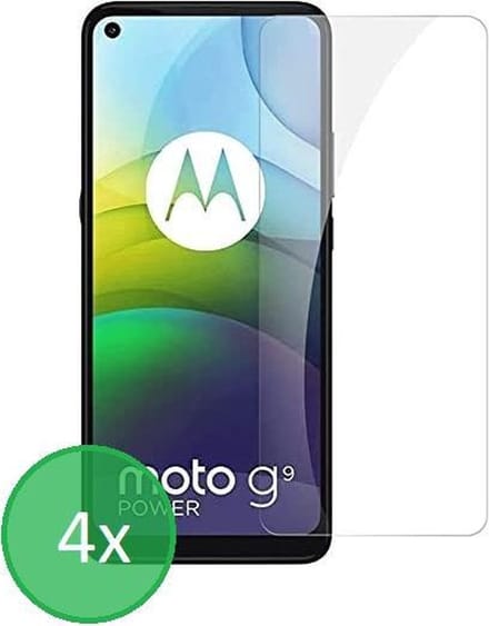 Geschikt Voor: Motorola Moto G9 Power - 4x Screenprotector - screen protector - glas - bescherm - beschermglas