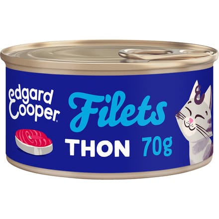 12x70g Edgard & Cooper Adult Graanvrije Filets Tonijn - Kattenvoer