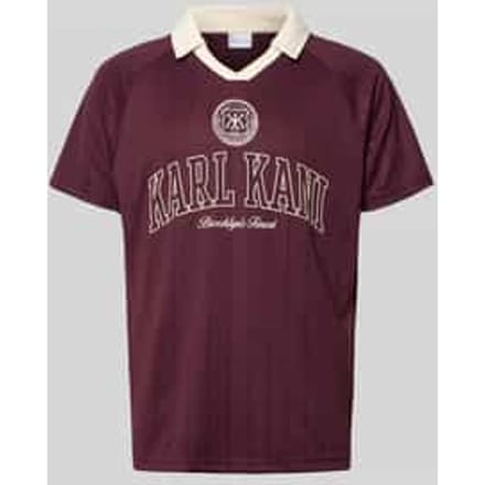 regular fit T-shirt met logostitching model 'Heritage'