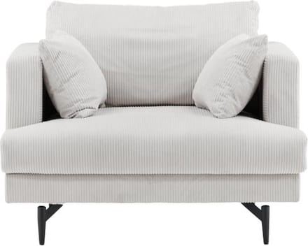 Svea - Ruma fauteuil - ribstof - beige
