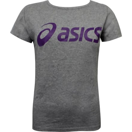 Asics Logo Dames Grijs T-Shirt