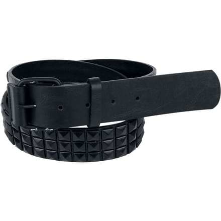 Black Premium by EMP Zwarte riem met studs - Unisex - 100 cm