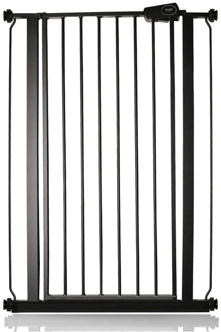 Bettacare Petgate, 75cm - 83cm, Mat Zwart, Hoog 104cm