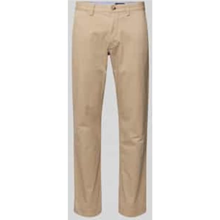 Stoffen broek met achterzakken