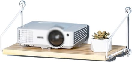 Projector Beugel - Projector Standaard - Thuisbioscoop Inrichting - Ruimtebesparend Ontwerp - 31.4 x 7.8 Inch - Wit