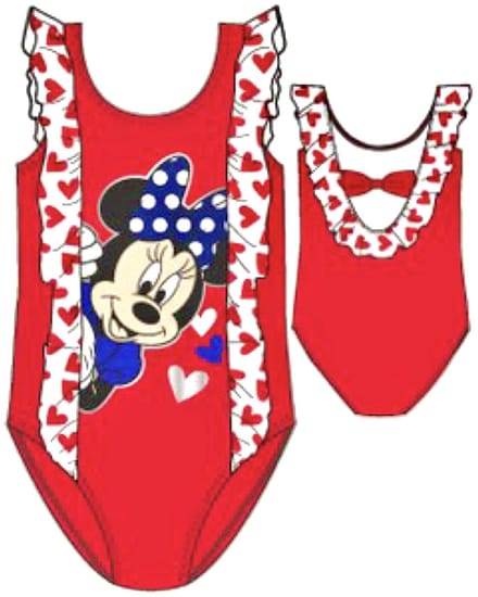 Disney Minnie Mouse badpak - Rood - Maat 104