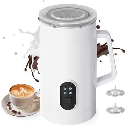 Elektrische melkopschuimer 400 W 580 ml/19,61 oz Warme en koude melkopschuimer Stille werking 4 in 1 AU Plug wit