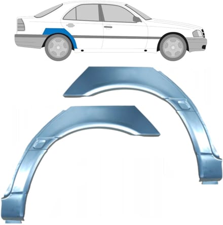 Reparatiepaneel achterspatbord voor Mercedes C-Class W202 1993-2001