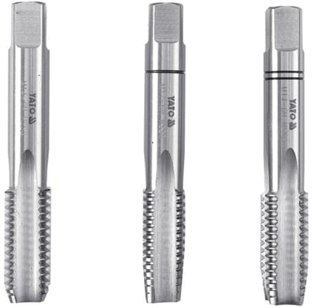 Yato YT-2932 Serie - Handtapset - M5 - HSS Staal - 3 Stuks