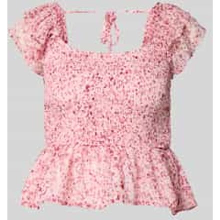 slim fit blousetop met all-over motief model 'ELIZA'